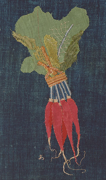 宮脇綾子「小馬」仮題　アップリケアート 額49×58絵32×40cm￼はり絵 宮脇綾子「小馬」仮題アップリケアート 額49×58絵32×40cm￼はり絵