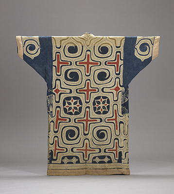 《木綿切伏衣装》 北海道アイヌ 19世紀 日本民藝館（前期展示）