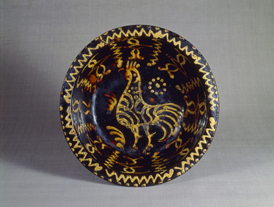 《スリップウェア鶏文鉢》 イギリス 18世紀後半 日本民藝館
