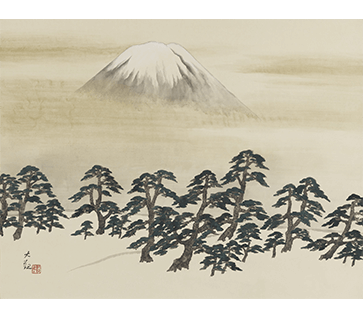 横山大観　《霊峰不二》